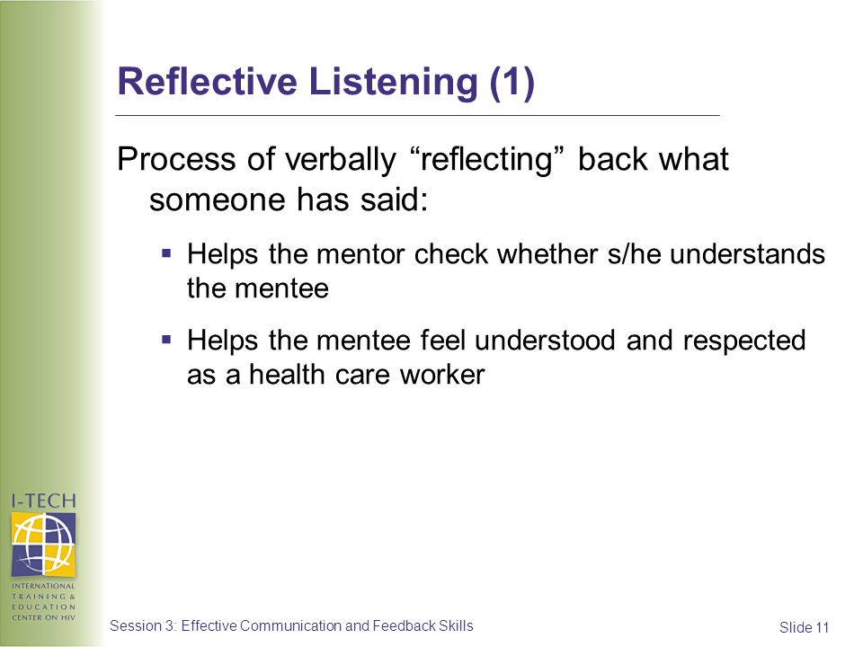 Reflection: Are you a good listener?